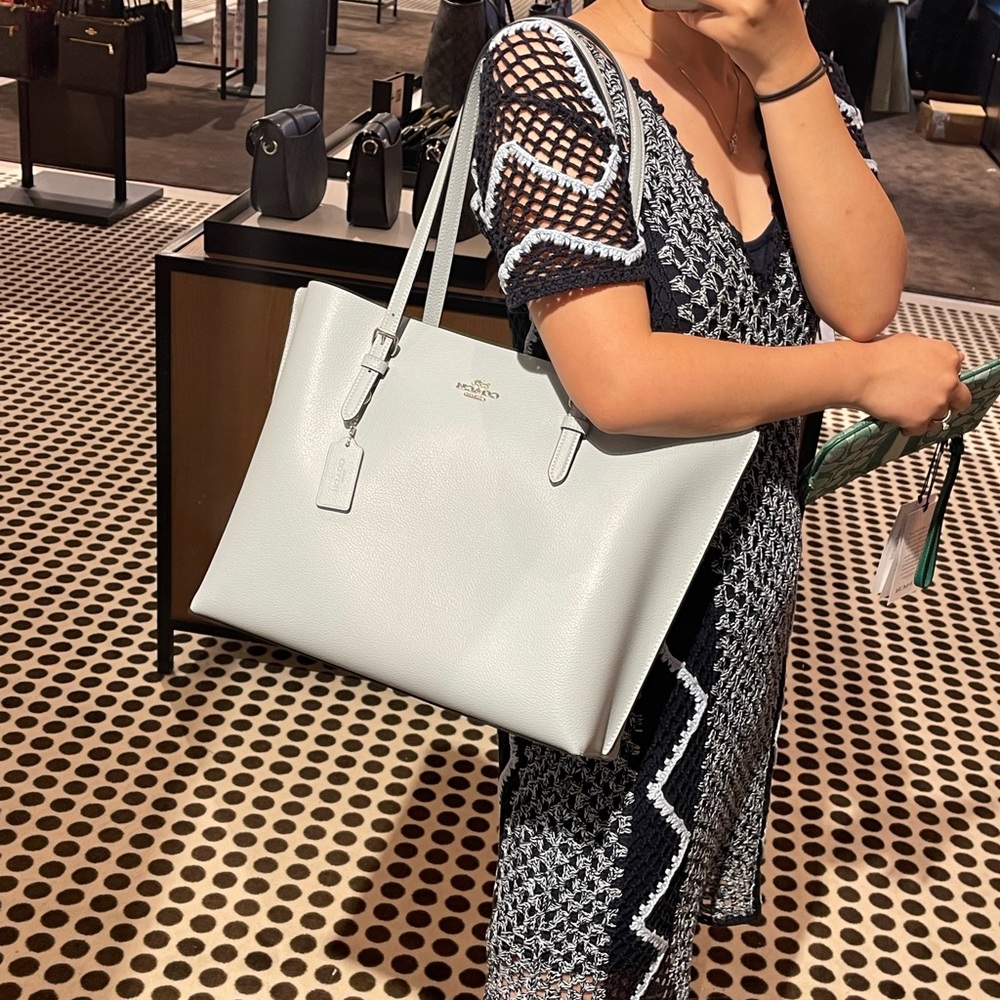Coach leather tote